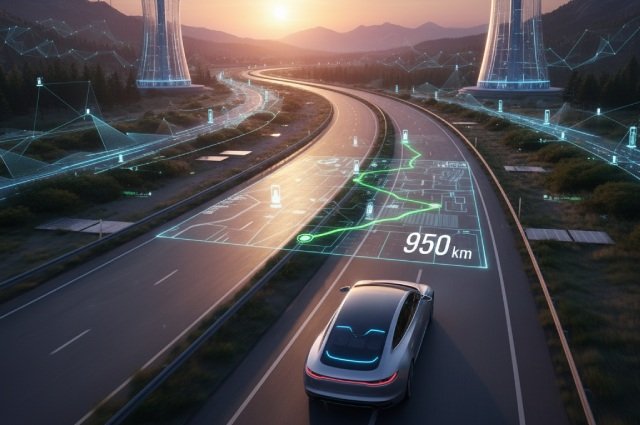 trajet en électrique